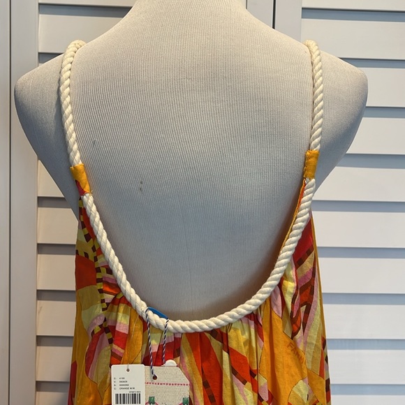 FARM Rio NWT Scoop Neck Maxi Dress in Orange/ yellow. - Picture 11 of 11